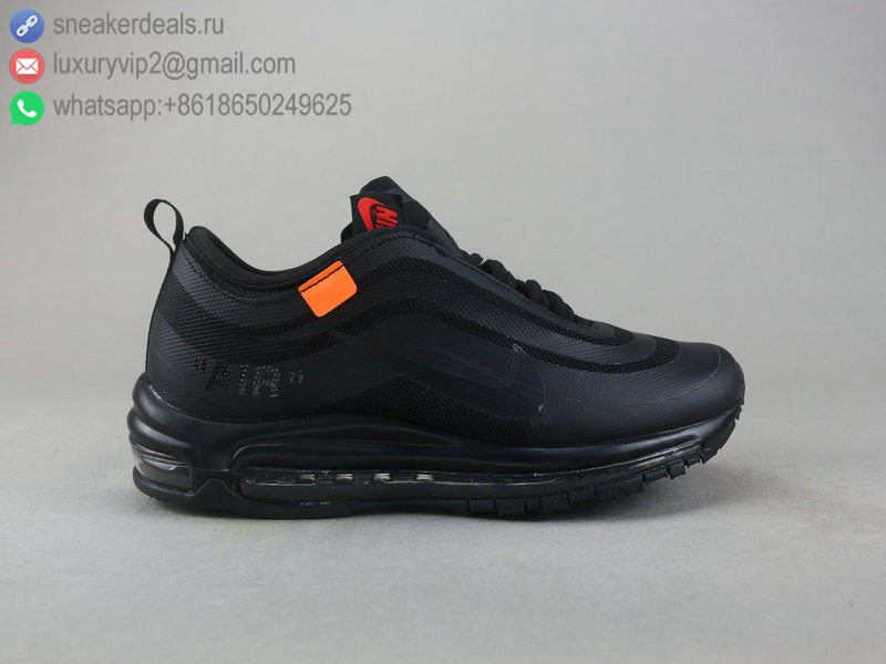 OFF-WHITE X NIKE AIR MAX 97 ALL BLACK MEN RUNNING SHOES